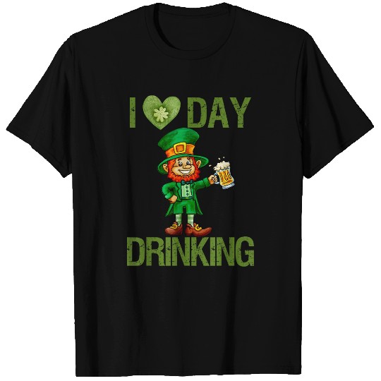 Beer Fun St Patricks Day I Love Day Drinking Funny Gifts Beer Lover 2 T-Shirts