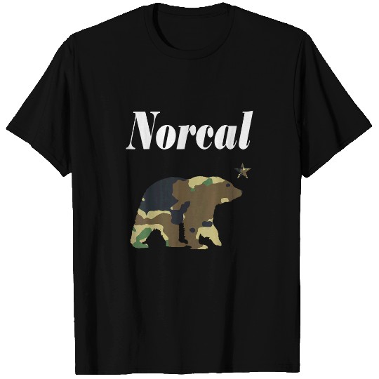 Bear Pet Norcal Northern californias Camouflage Bear With Star T-Shirts