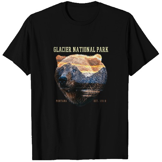 Bear Pet Glacier National Park Montana Grizzly Bear T-Shirts