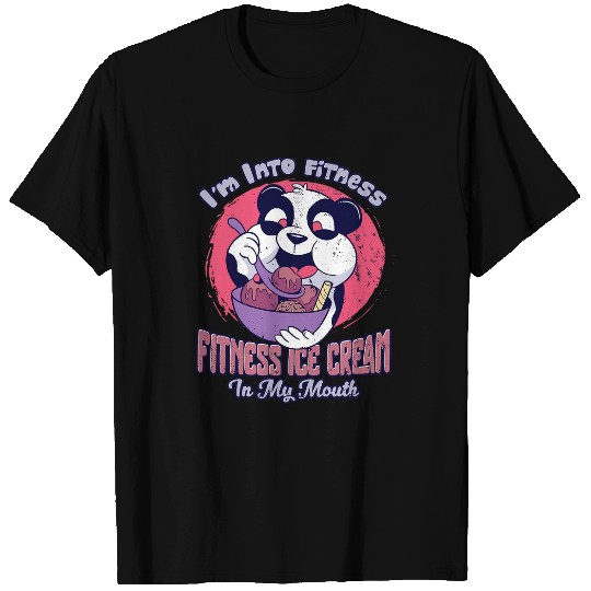 Panda Pet Gelato Panda Ice Cream Lover Zookeeper Funny Distressed T-Shirts
