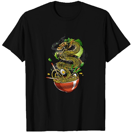 Dragon Pet Kawaii Ramen Noodles Bowl Chopsticks Dragon T-Shirts