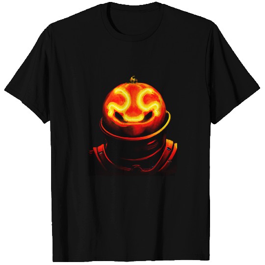 Halloween spaceman pumpkin man spacesuit astronaut Halloween T-Shirts