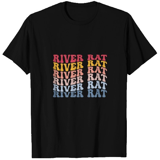 Funny River Kayaking Funny Kayaker River Rat T-Shirts