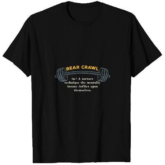Bear Pet Bear Crawl Definition Workout Memes Gym Trending Fitness T-Shirts