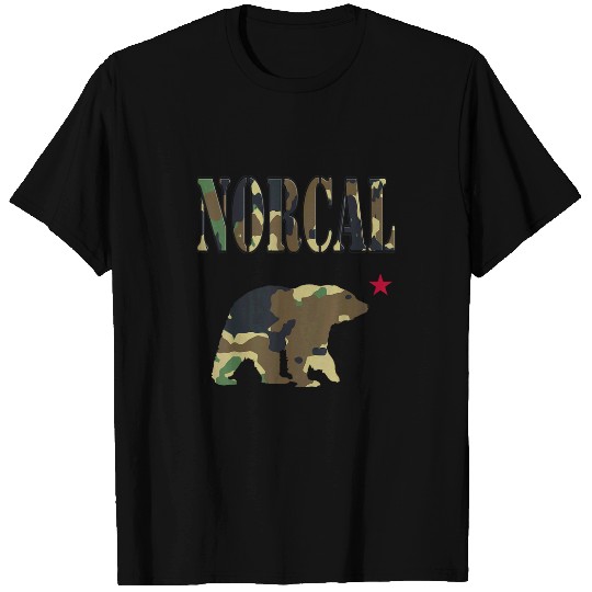 Bear Pet Norcal Northern californias Camouflage Bear With Star 2 T-Shirts