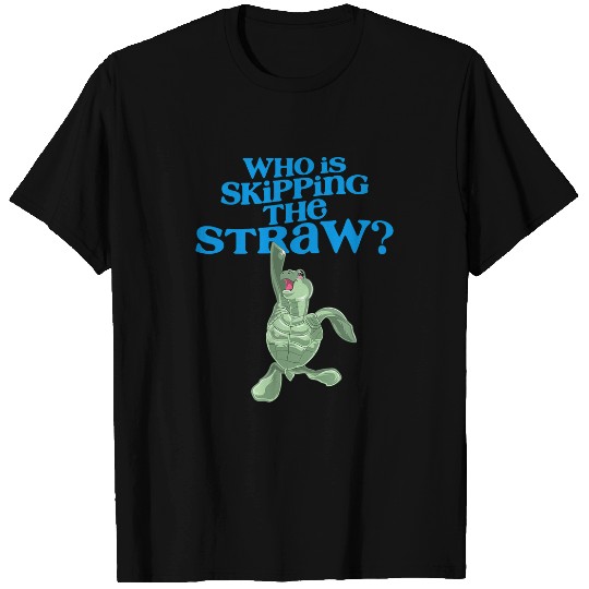 Turtle Pet Cute Sea Turtle Skipping the Straw and Plastic T-Shirts