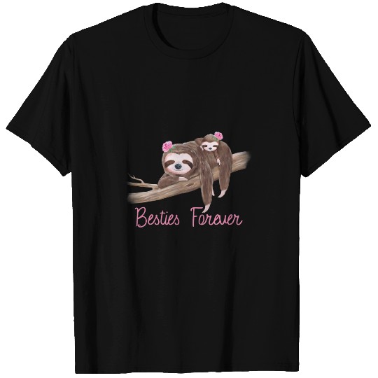 Sloth Pet Cute Mommy and Baby Sloth bests Friends T-Shirts