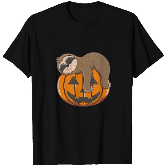 Sloth Pet Pumpkin Halloween Sloth Themed Halloween Lovers 2 T-Shirts
