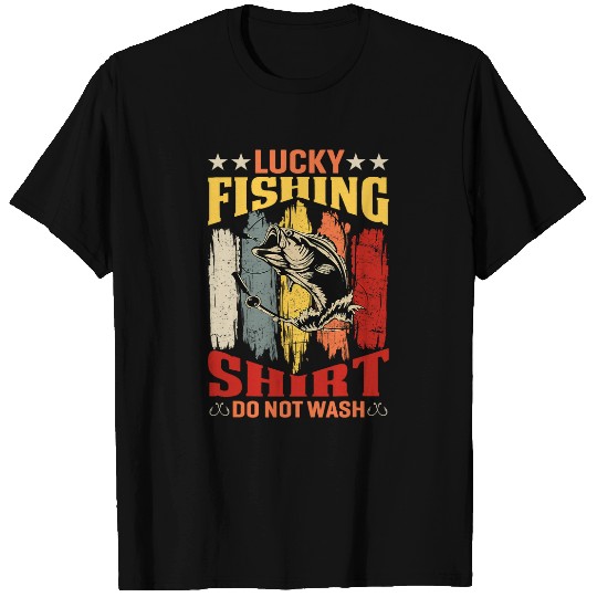 Fishing Fun boat worker Funny Lucky fishing do not wash T-Shirts