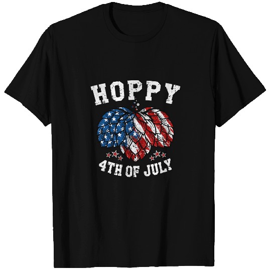 Beer Fun Hoppy 4th Of July American Flag Craft Beer T-Shirts
