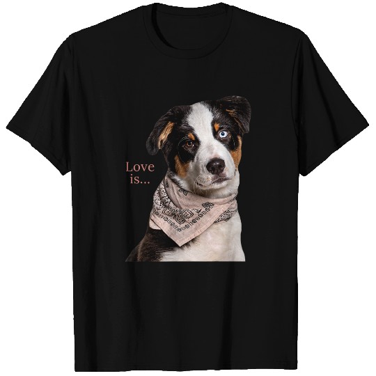 Australian Shepherd Aussie Mom Dad Love Dog Pet Tee 2 T-Shirts