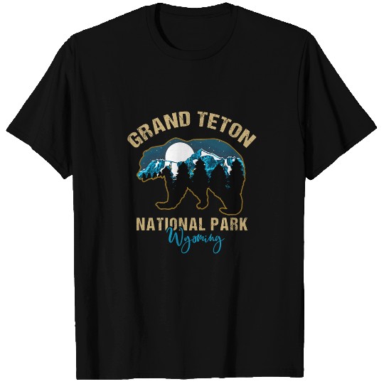Bear Pet Grand Teton National Park Wyoming Bear Silhouette Souvenir T-Shirts