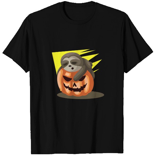 Sloth Pet Pumpkin Halloween Sloth On Pumpkin Sloth Halloween T-Shirts