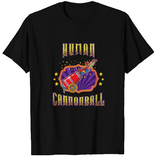 Human Cannonball carnivals Circus Crew Theme Birthday T-Shirts