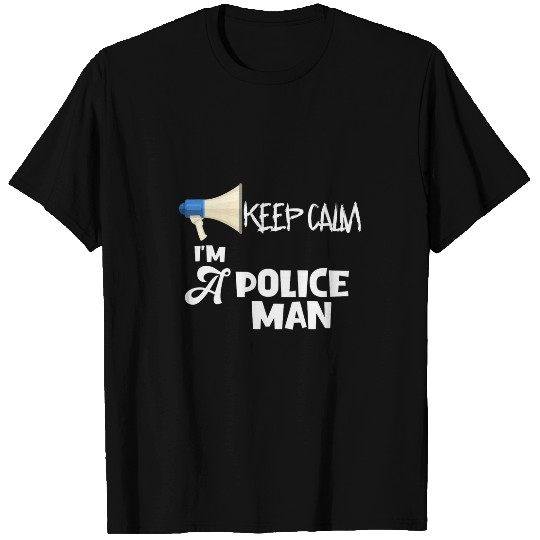 Mens Keep Calm Im Almosts A Policeman Future Police Officer T-Shirts