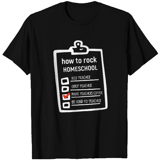 Coffee Fun homeschool checklist mom Needs coffee T-Shirts