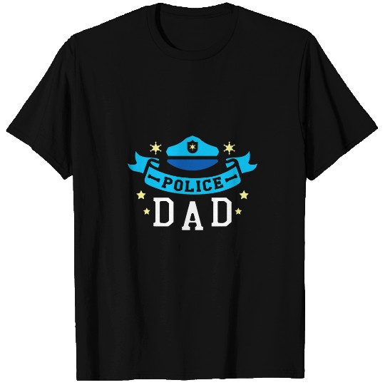 Mens Police Dad Policemen Cop Law Enforcement Officer T-Shirts