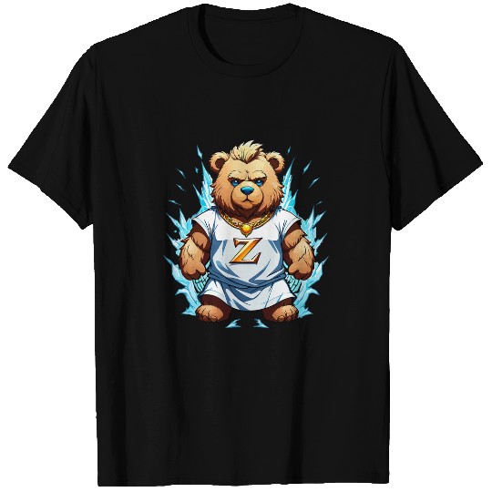 Bear Pet Zeus Greek God of Lighting Thunder Teddy Bear Cartoon 3 T-Shirts