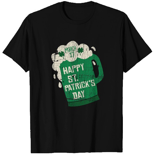 Beer Fun Distressed Green Beer St Patricks Day T-Shirts