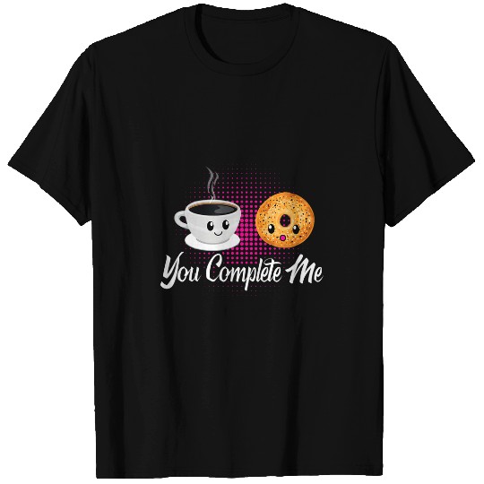 Coffee Fun and Bagel Breakfast Complete Lovers T-Shirts