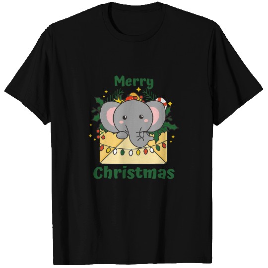 Elephant Pet Merry Christmas Animals Elephants Christmas T-Shirts