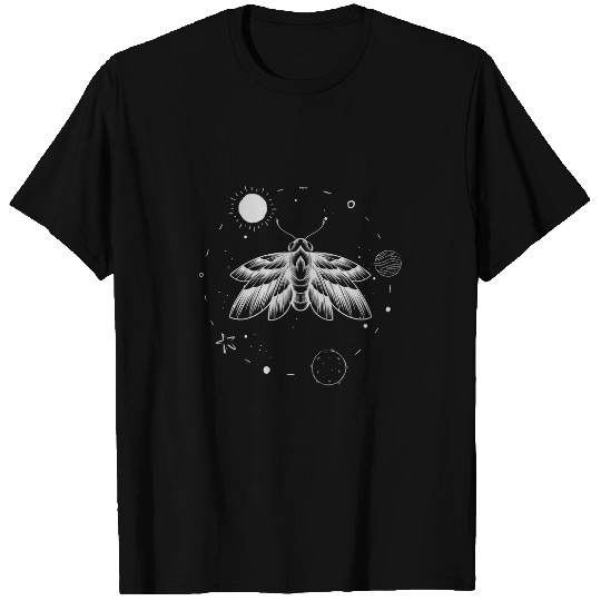 Celestial Moth Astrology Occult T-Shirts