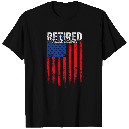 Retired Truck Driver Trucker Retirement 46 T-Shirts