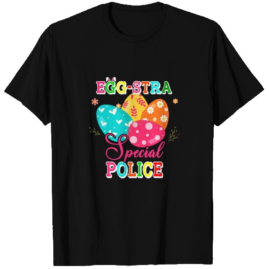 Eggstra Special Police Cute Chocolate Eggs Easter Day T-Shirts