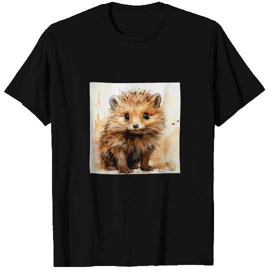 Hedgehog Pet Watercolor Graphic 3 T-Shirts