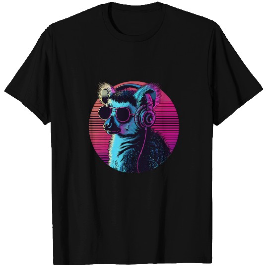 Lemur Pet DJ Lemur Beatmaker EDM Music Headphones Techno Lemur Lover T-Shirts