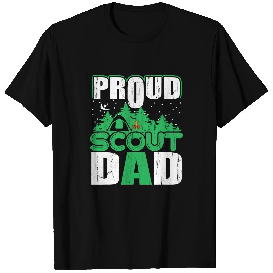 Scout Job Proud Scout Dad Cub Camping Boy Hiking Scouting Den Leader T-Shirts