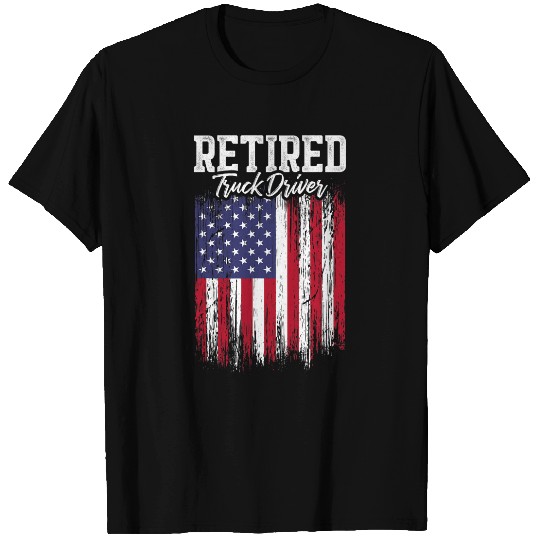 Retired Truck Driver Trucker Retirement 37 T-Shirts