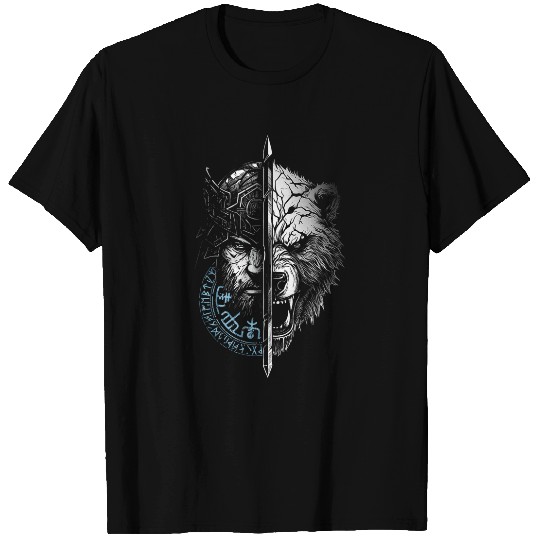 Bear Pet Berserker Bear Warrior Odin Runes Nordic Compass Viking 15 T-Shirts