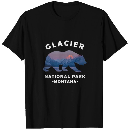 Bear Pet Glacier National Park Montana Bear Souvenir Us Park T-Shirts