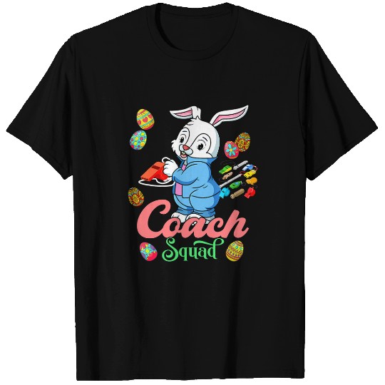 Coachs Squad Funny Coachs Easter Bunny Chocolate Eggs T-Shirts