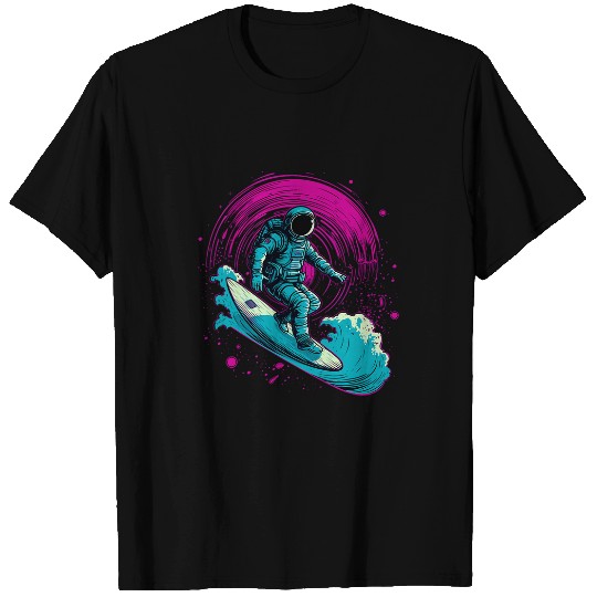 Surfing Astronaut Space Gifts Science Gifts Funny Space T-Shirts