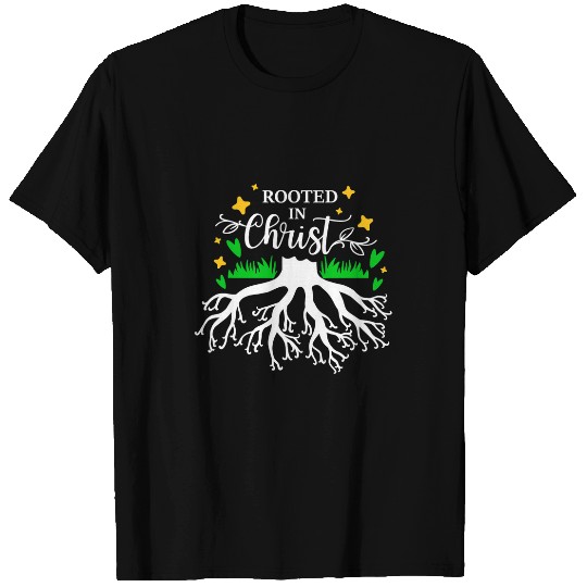 Holy Spirit Dove Praise Jesus Pentecost Rooted in Christ T-Shirts