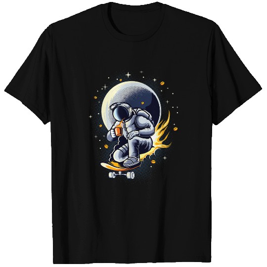 Coffee Fun Astro Coffee Skate T-Shirts