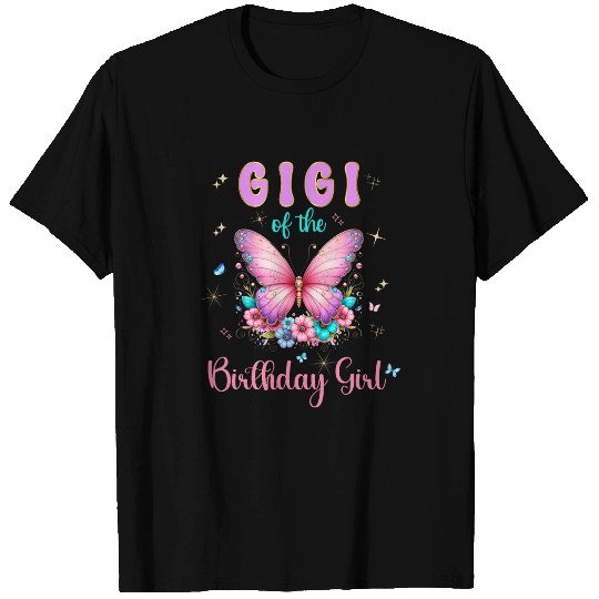 Butterfly Birthday Girl Matching Costume T-Shirts