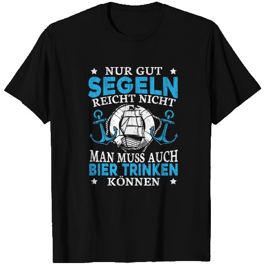 Beer Fun Beer Funny sailor saying with beer and sailing boat motif T-Shirts