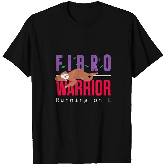 Sloth Pet Fibromyalgia Fibro Warrior Running On E Empty Cute Sloth T-Shirts