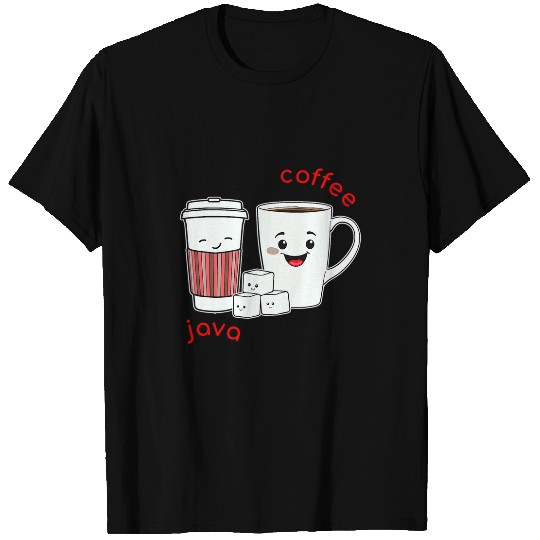 Coffee Fun Parallel Coffee Cups His and Hers Coffee Java Art T-Shirts