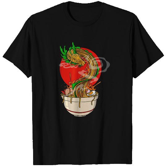 Dragon Pet Kawaii Ramen Japanese Noodle Dragon Soup Tasty Anime Foodie T-Shirts