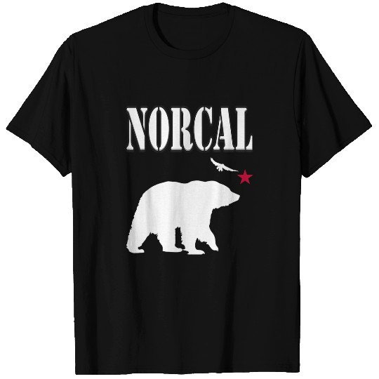 Bear Pet Cool Norcal Northern californias Bear With Hawk Star T-Shirts