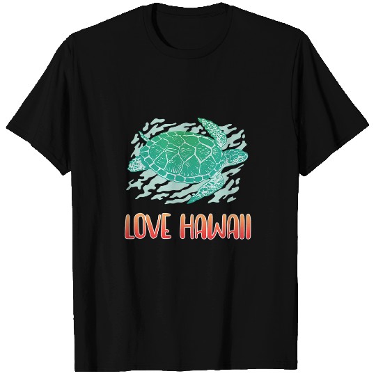 Turtle Pet Cute Sea Turtle Hawaii Beach Aloha Hawaiian Maui Vacation T-Shirts