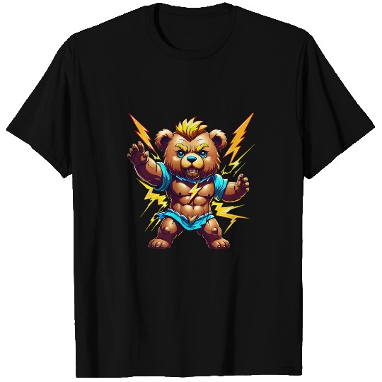 Bear Pet Zeus Greek God of Lighting Thunder Teddy Bear Cartoon 4 T-Shirts