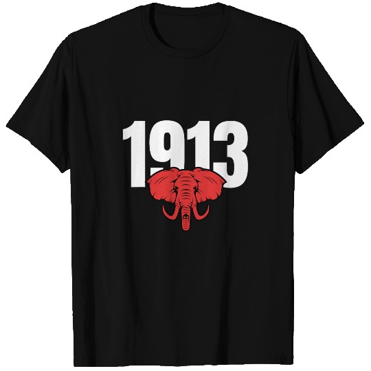 Elephant Pet GGT 1913 Bold Elephant Face Sorority New Sister College T-Shirts