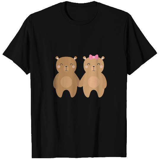 Bear Pet BEAR COUPLES GIFT Wedding Anniversary Engagement Party Her T-Shirts
