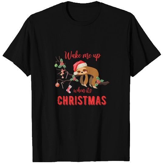 Sloth Pet for Christmas sleep T-Shirts
