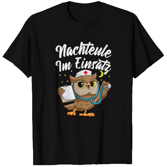Owl Pet nurses care night owl in use T-Shirts